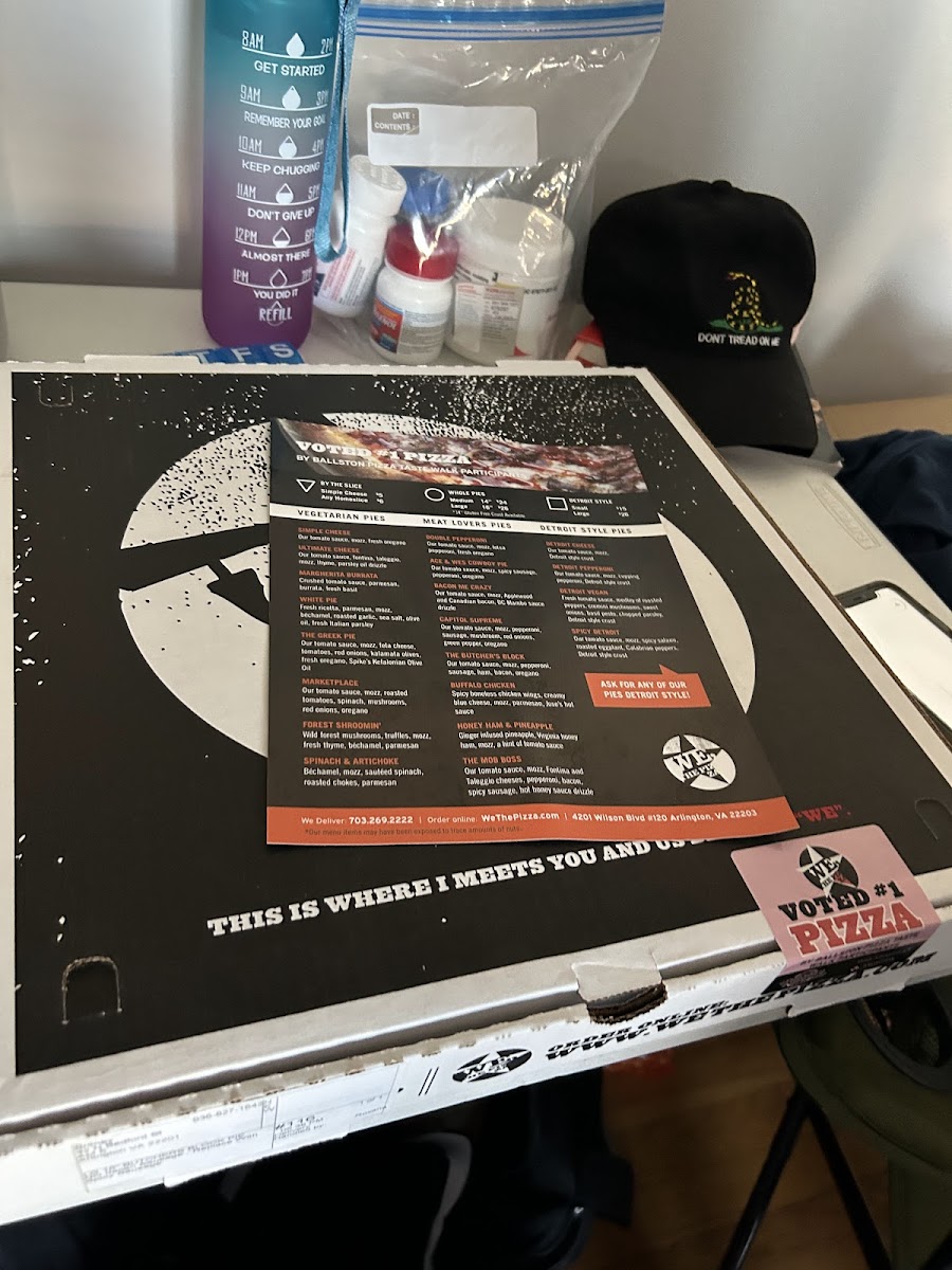 Menu We, The Pizza - Ballston-1