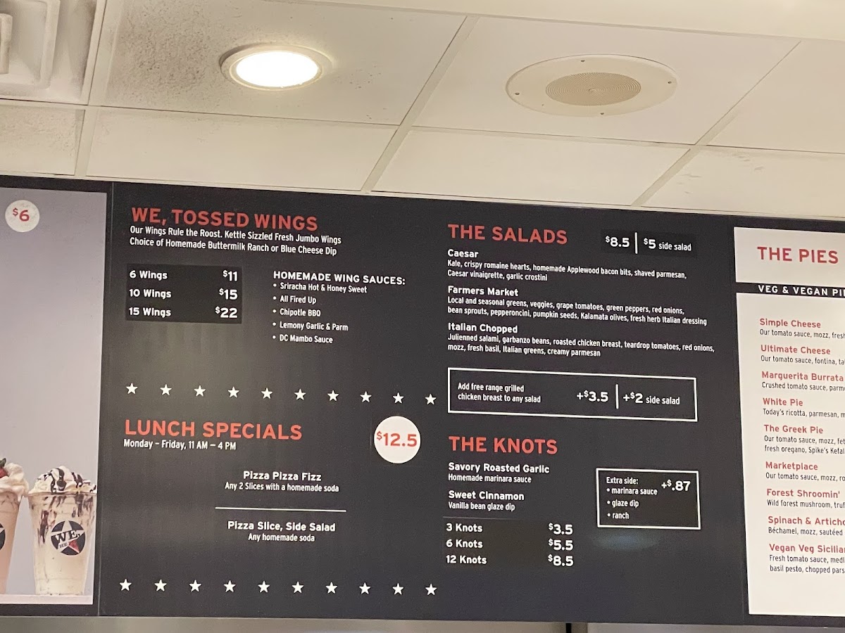 Menu We, The Pizza - Ballston-2