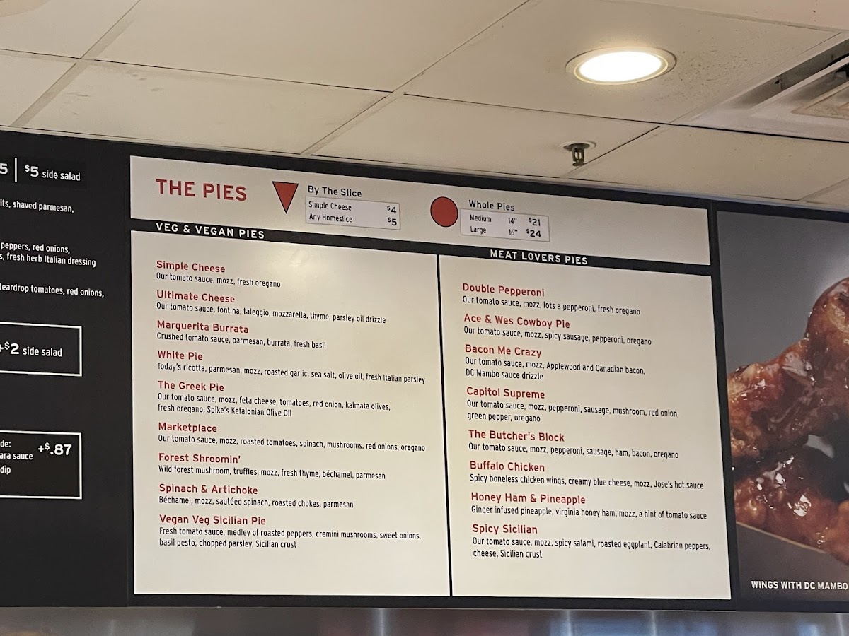 Menu We, The Pizza - Ballston-4